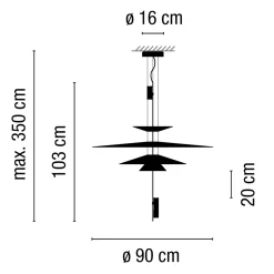 Vibia Flamingo 1550 Pendelleuchte