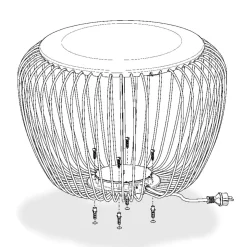 Vibia Meridiano 4710 LED Bodenleuchte