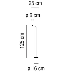 Vibia Pin 1660 LED Stehleuchte