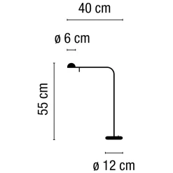 Vibia Pin 1655 LED Tischleuchte