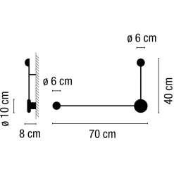 Vibia Pin 1694 LED Wandleuchte