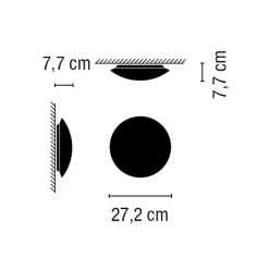 Vibia Puck LED Wand- / Deckenleuchte, 1-flg.