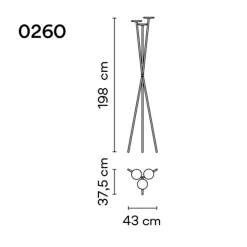 Vibia Skan 0260 LED Stehleuchte