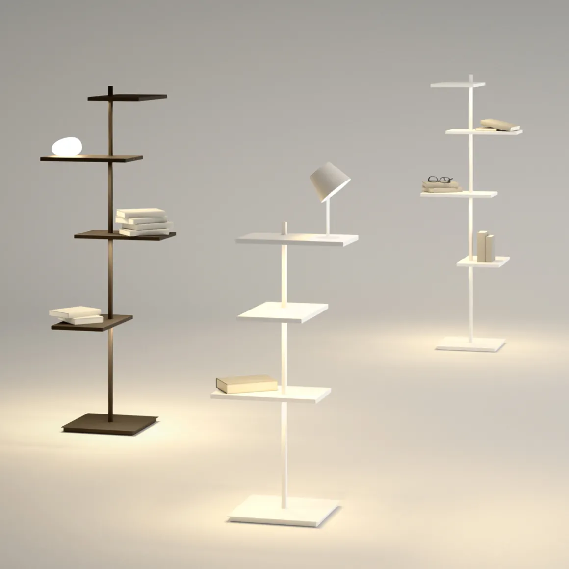 Vibia Suite 6012 Stehleuchte, mit Leselicht