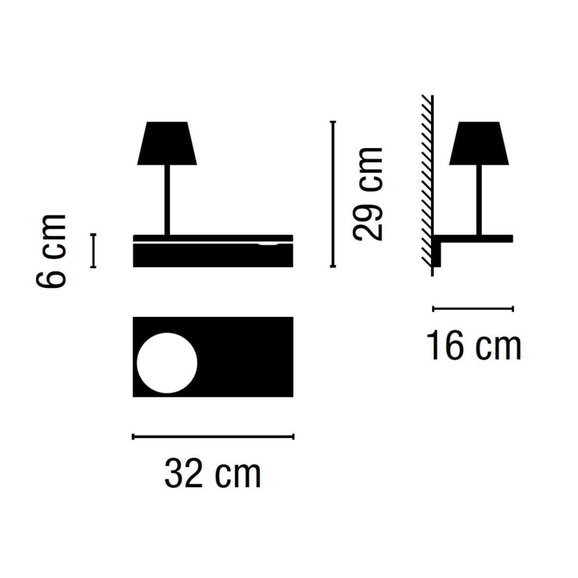Vibia Suite 6045 Wandleuchte, mit Leselicht