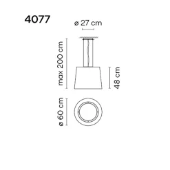 Vibia Wind 4077 Outdoor LED Pendelleuchte