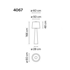 Vibia Wind 4067 Outdoor LED Stehleuchte