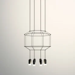Vibia Wireflow LED Pendelleuchte, 8-flg.