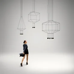 Vibia Wireflow LED Pendelleuchte, 8-flg.