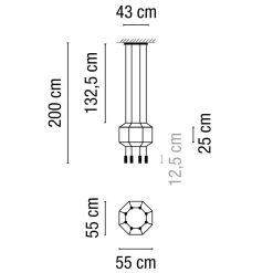 Vibia Wireflow LED Pendelleuchte, 8-flg.