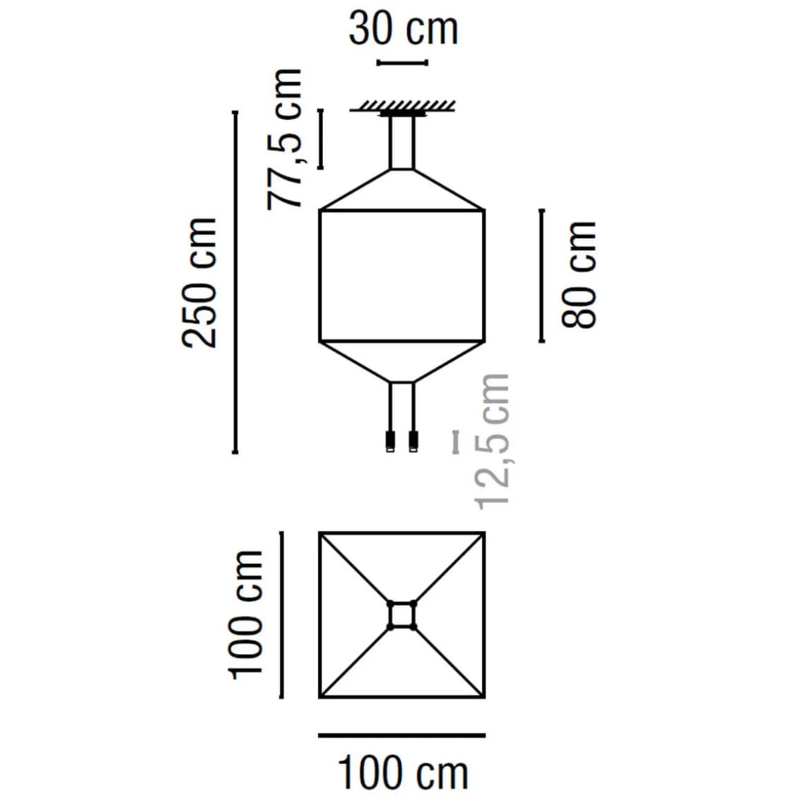 Vibia Wireflow LED Pendelleuchte, 4-flg.