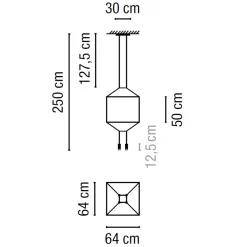 Vibia Wireflow LED Pendelleuchte, 4-flg.