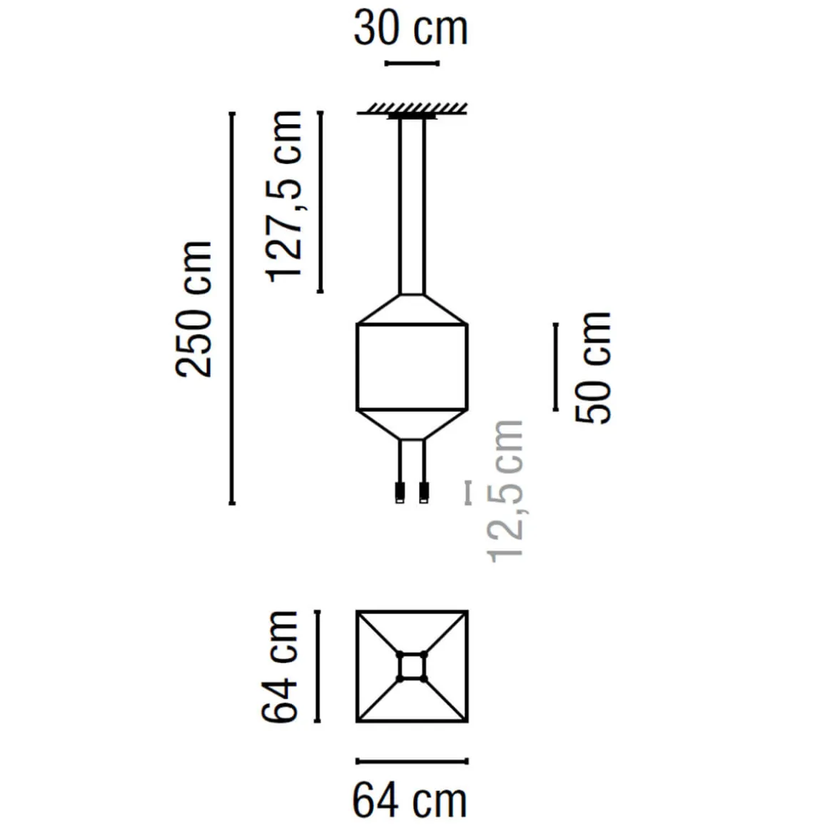 Vibia Wireflow LED Pendelleuchte, 4-flg.