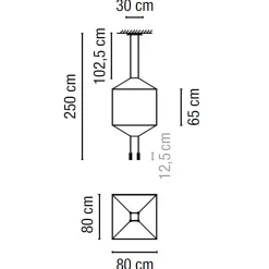 Vibia Wireflow LED Pendelleuchte, 4-flg.
