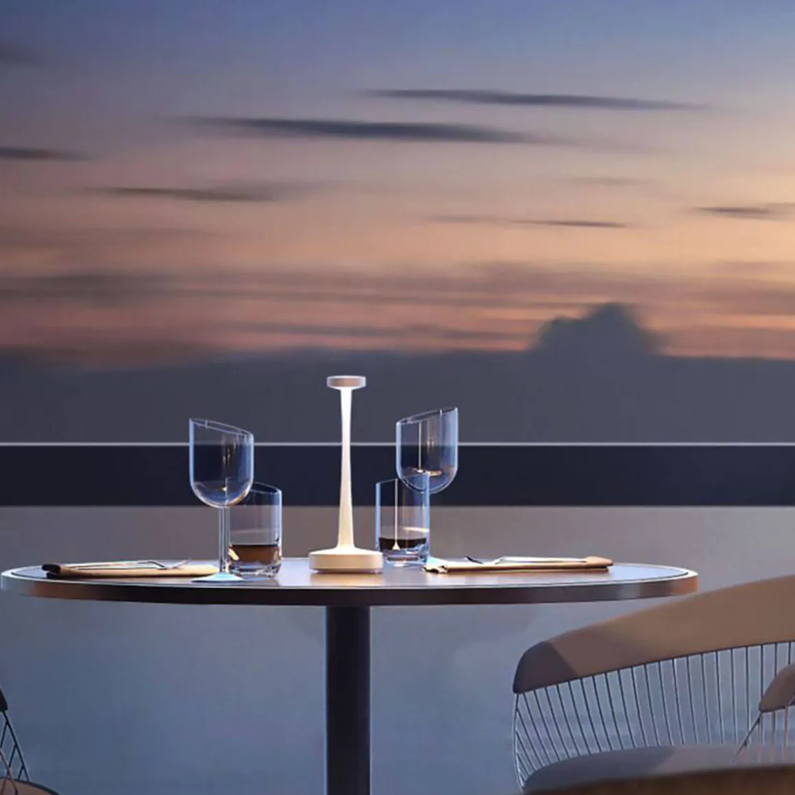 Villeroy & Boch Aarhus LED Akkuleuchte & Kerzenständer