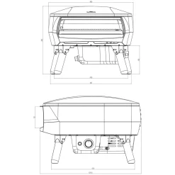 Witt ETNA Rotante Piccolo Pizzaofen, 1 Brenner, rotierend