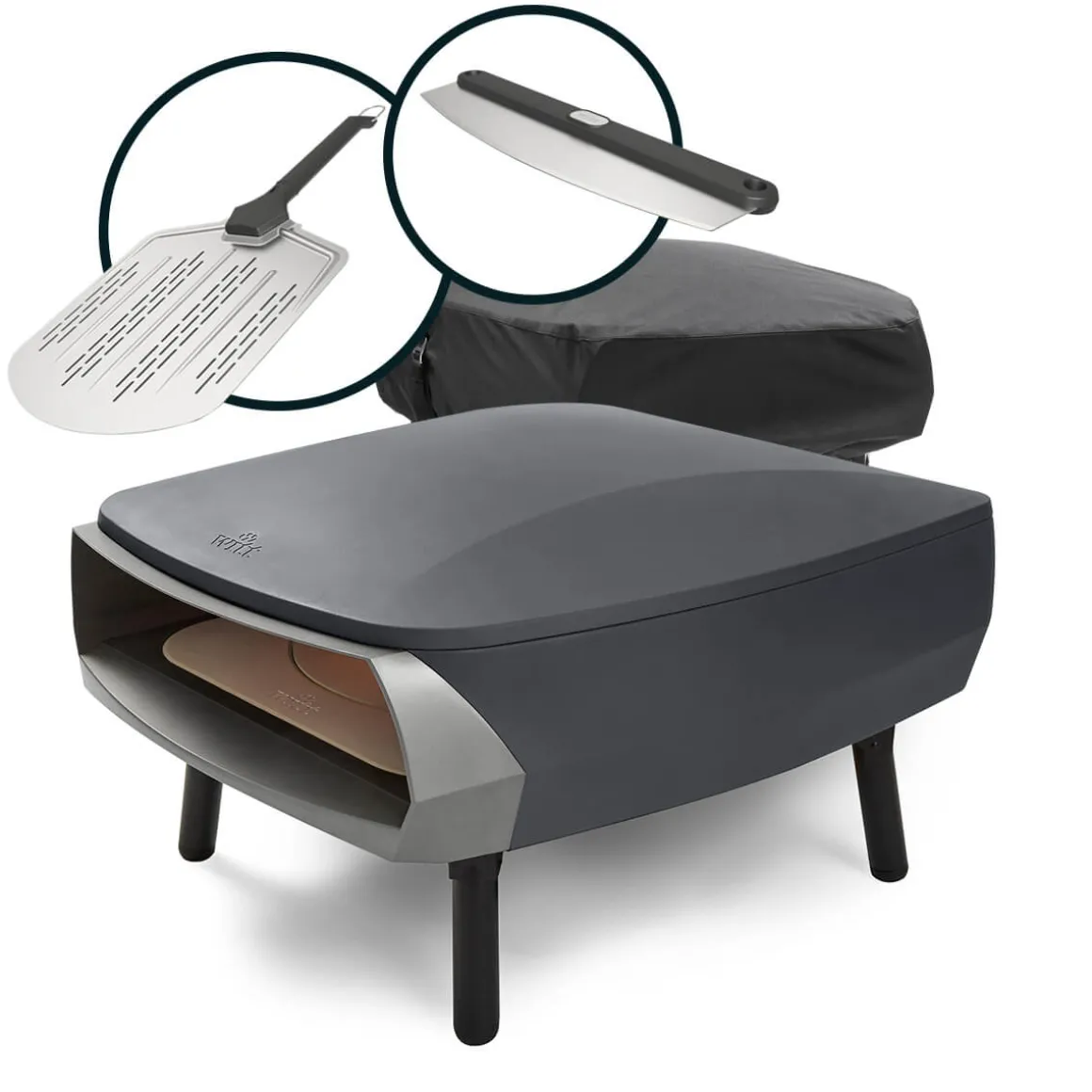 Witt ETNA Rotante Pizzaofen, 2 Brenner, rotierend, Pro-Set