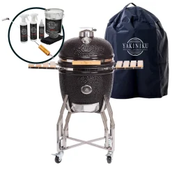 Yakiniku Kamado Grill inkl. Ständer, Seitentischen & Pro Set, Sorglos-Paket