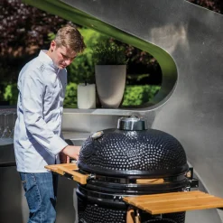 Yakiniku Kamado Grill inkl. Ständer, Seitentischen & Pro Set, Sorglos-Paket