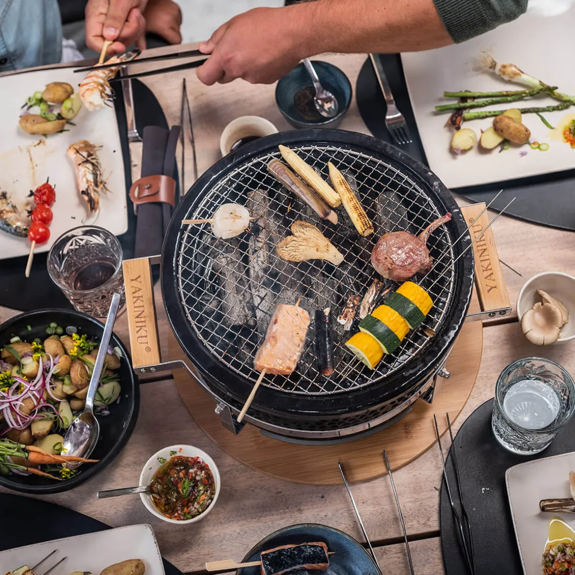 Yakiniku Shichirin Keramik Grill, rund