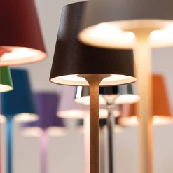 Zafferano AiLati 12er Set Poldina micro Pro LED Akkuleuchte inkl. Multi-Kontaktladestation