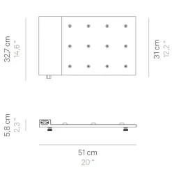 Zafferano AiLati 12er Set Poldina micro Pro LED Akkuleuchte inkl. Multi-Kontaktladestation