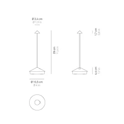 Zafferano AiLati Pina Pro LED Akkuleuchte