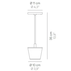 Zafferano AiLati Poldina Reverso Pro LED Akkuleuchte