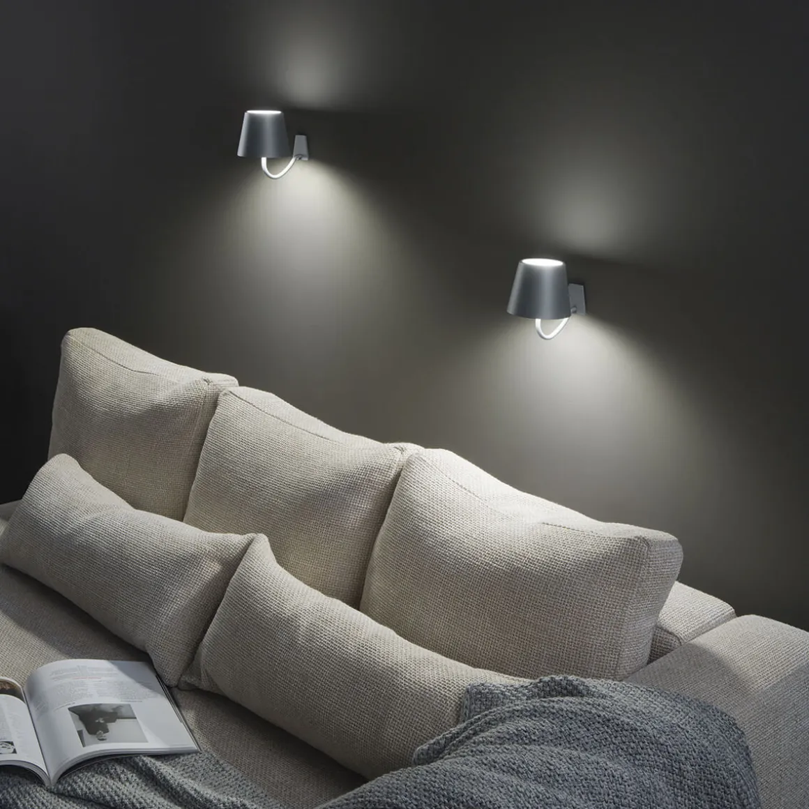 Zafferano AiLati Poldina Pro LED Akku-Wandleuchte