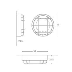 Zava Cantiere LED Wand- / Deckenleuchte