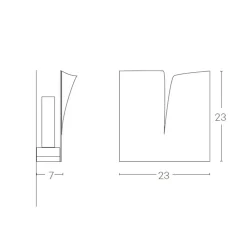 Zava Crack Wandleuchte