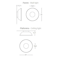 Zava Reverb LED Wand- / Deckenleuchte